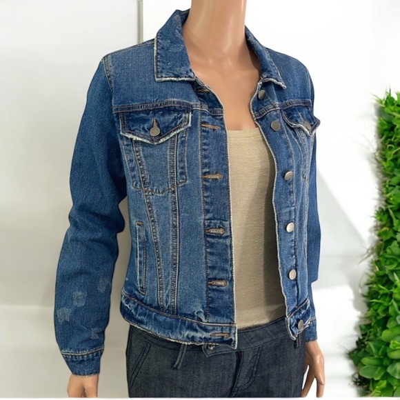 NWT Falls Creek Denim Distressed Jacket - Picture 11 of 16